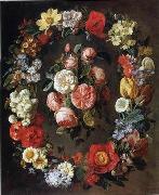 unknow artist, Floral, beautiful classical still life of flowers 022